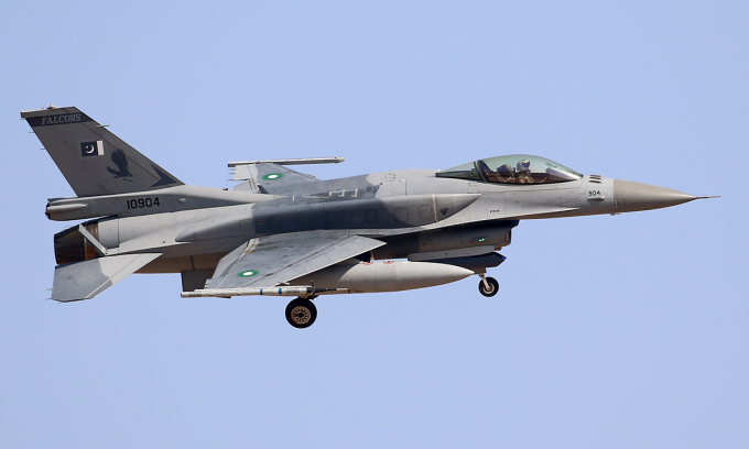 Tiêm kích F-16 của Pakistan.