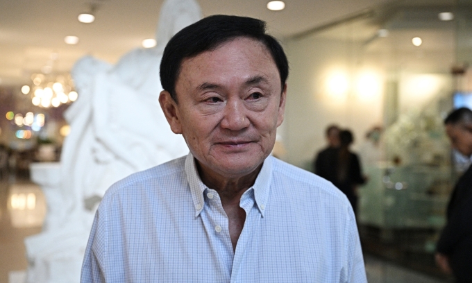 Cựu thủ tướng Thái Lan Thaksin Shinawatra tại Bangkok năm 2024. Ảnh: AFP