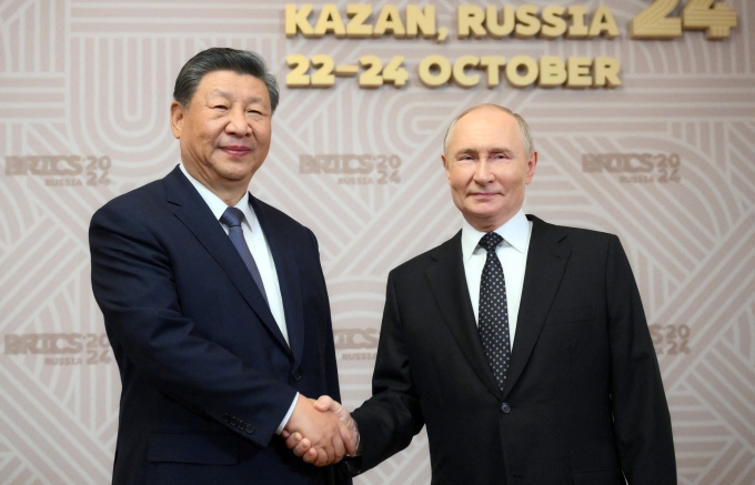 Chủ tịch Tập Cận Bình gặp Tổng thống Nga Vladimir Putin tại Kazan
