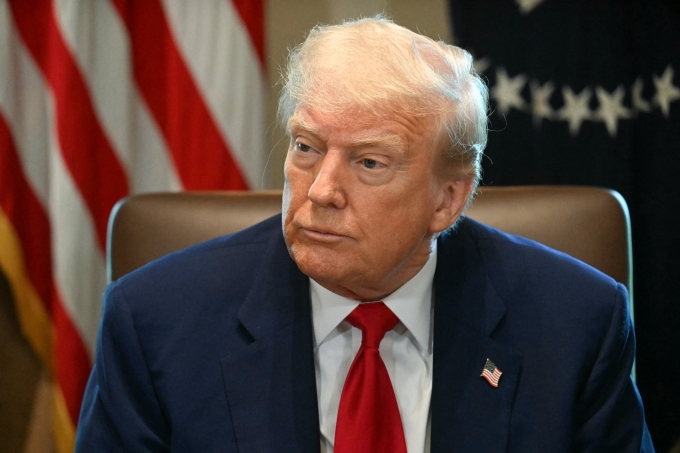 Tổng thống Donald Trump tại cuộc họp nội các ở Nhà Trắng ngày 30/4.