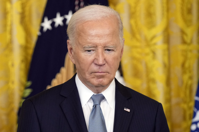 Ông Joe Biden tại Nhà Trắng ngày 3/7/2024. Ảnh: AP