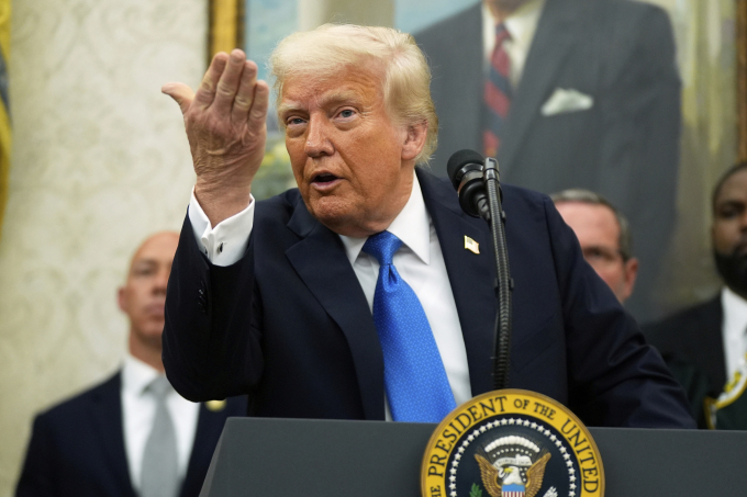 Tổng thống Mỹ Donald Trump tại Phòng Bầu dục, Nhà Trắng, hôm 19/5.