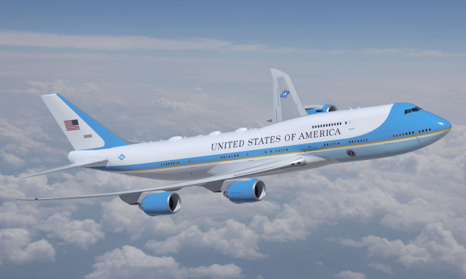 Thiết kế mẫu VC-25B được không quân Mỹ công bố hồi năm 2023.