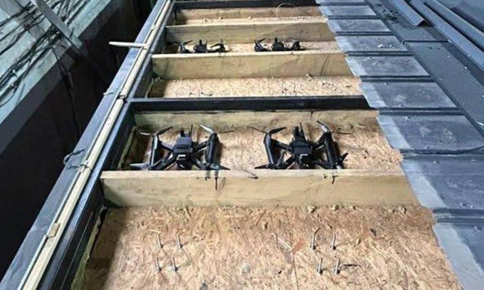 Drone được Ukraine sử dụng trong cuộc tập kích căn cứ Nga hôm 1/6. Ảnh: SBU