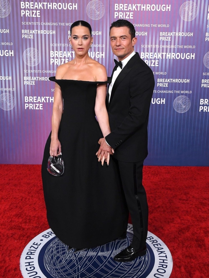 Katy Perry và Orlando Bloom tại Lễ trao giải Breakthrough Prize lần thứ 10 năm 2024.