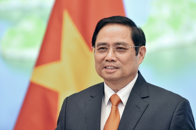 Thủ tướng Việt Nam phát biểu tại một sự kiện quốc tế. Ảnh: VGP