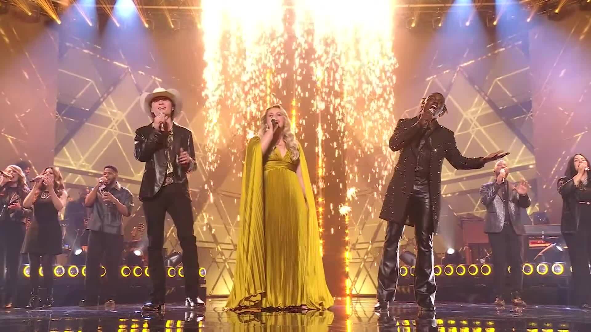 Ba thí sinh lọt vào vòng chung kết "American Idol" hát "We Are The Champion"