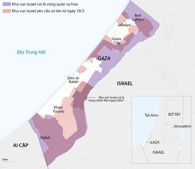 Vị trí Gaza.