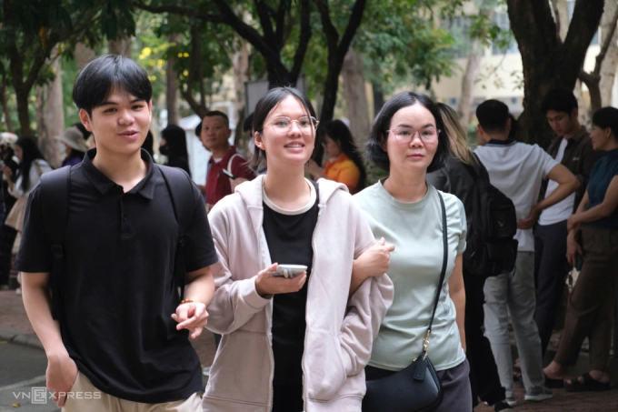Thí sinh thi đánh giá năng lực của Đại học Quốc gia Hà Nội (HSA) hôm 15/3.
