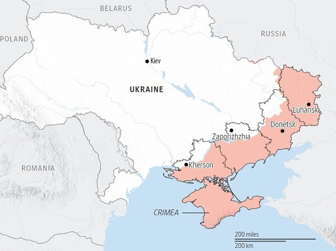 Cục diện chiến sự Nga - Ukraine. Đồ họa: ISW