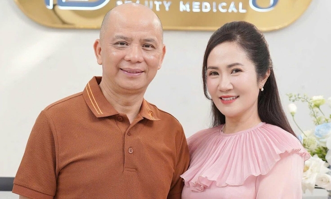 Vợ chồng Nguyệt Hằng, Anh Tuấn được ngưỡng mộ bởi cuộc sống hạnh phúc. Ảnh: Nhân vật cung cấp