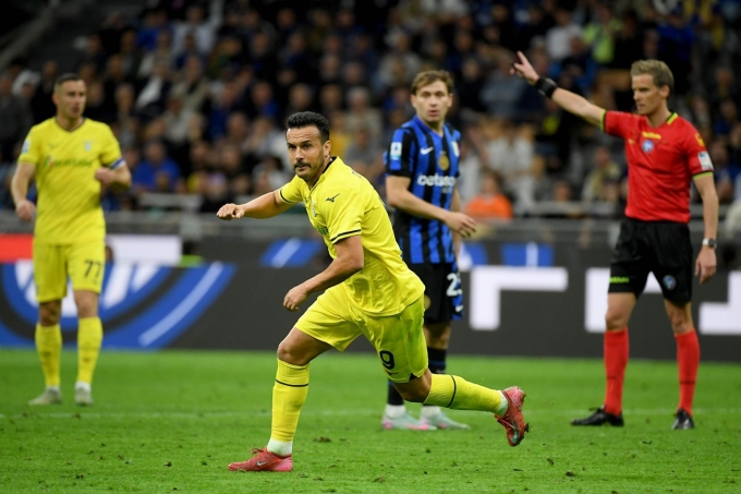 Pedro mừng bàn trong trận Inter 2-2 Lazio ở vòng 37 Serie A tối 18/5. Ảnh: Lazio