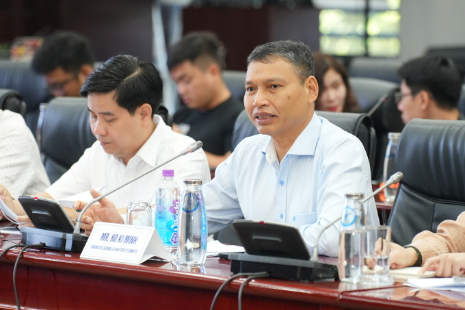 Ông Hồ Kỳ Minh, Phó Chủ tịch UBND TP Đà Nẵng trong buổi gặp gỡ trao đổi sáng ngày 6/6.