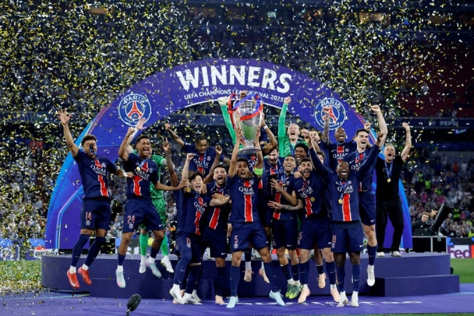 PSG giành Champions League lần đầu tiên hôm 31/5. Ảnh: Reuters